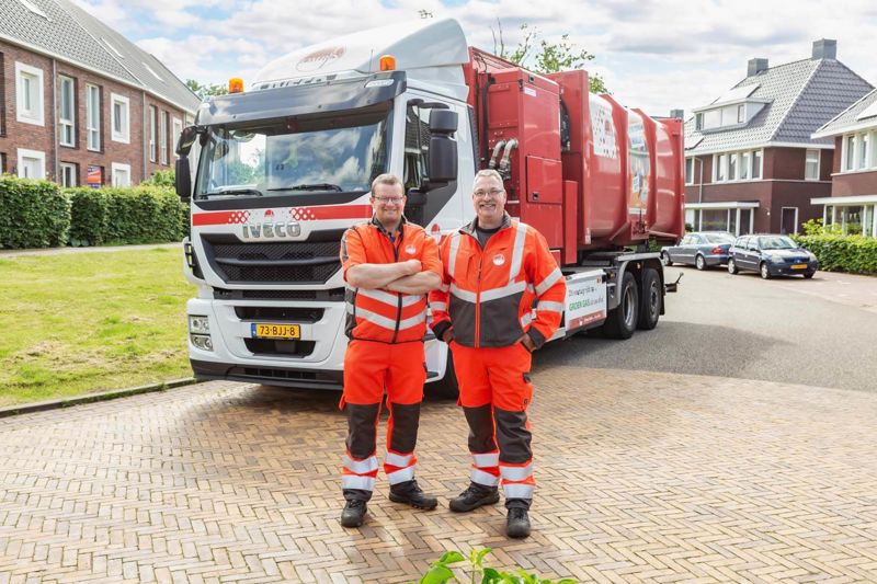 Omrin Chauffeurs Bij Vuilniswagen