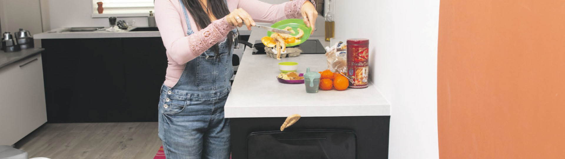 Moderne Keuken En Afvalresten